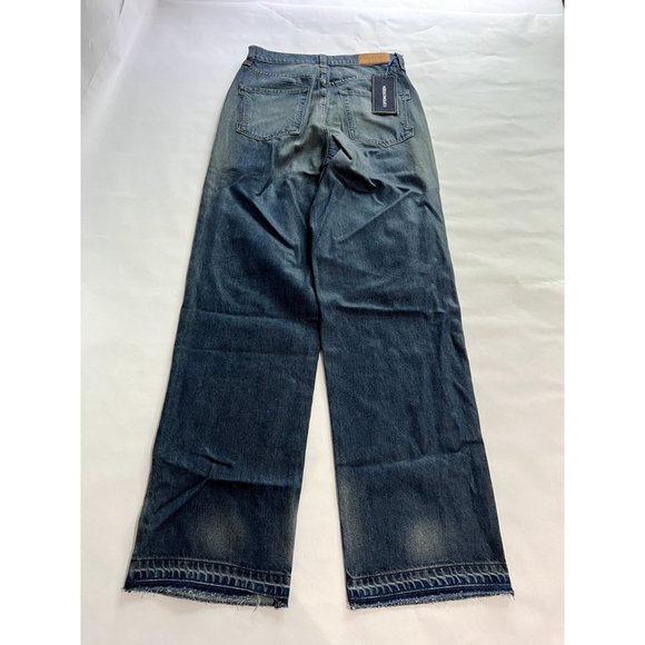 NWT Cotton Citizen Mila Jeans in Palm Coated Blue Denim - Picture 4 of 8